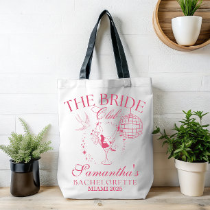 Disco Bride Martini Dancer  Tote Bag