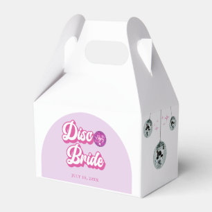 Disco Bride Retro Pastel Groove Bachelorette Favor Box