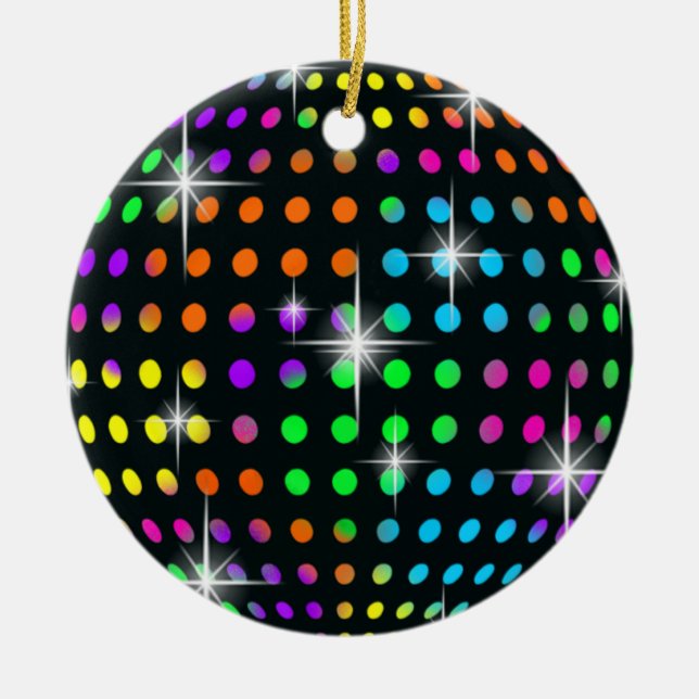 Disco Ceramic Ornament (Front)