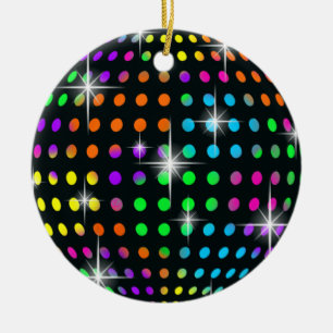 Disco Ceramic Ornament