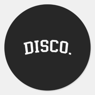 Disco classic round sticker
