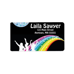 Disco Dance Address Labels