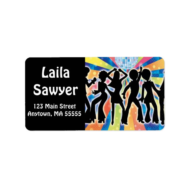 Disco Dance Address Labels (Front)