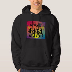 Disco dance floor retro multicolor celebration hoodie