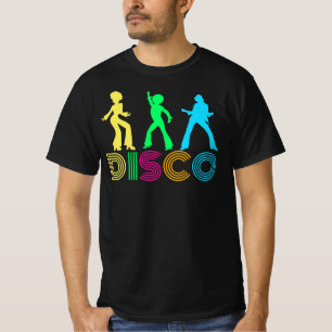 Disco Dancers and Funky 70's Text T-Shirt
