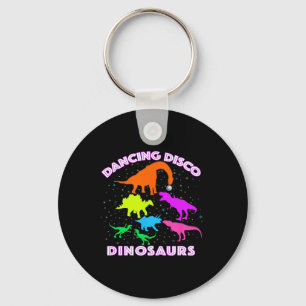 Disco Dancing Dinosaurs Prove Awesome Teacher Pres Keychain