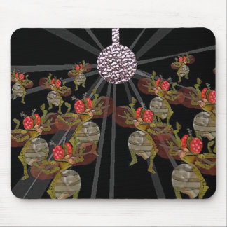 Disco dancing fruit flies mouse pad