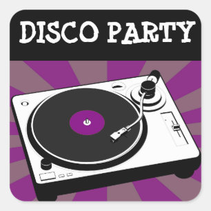 Disco Dancing les années 70 Stickers De Fête D'Ann