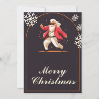Disco Dancing Santa Claus Cartoon