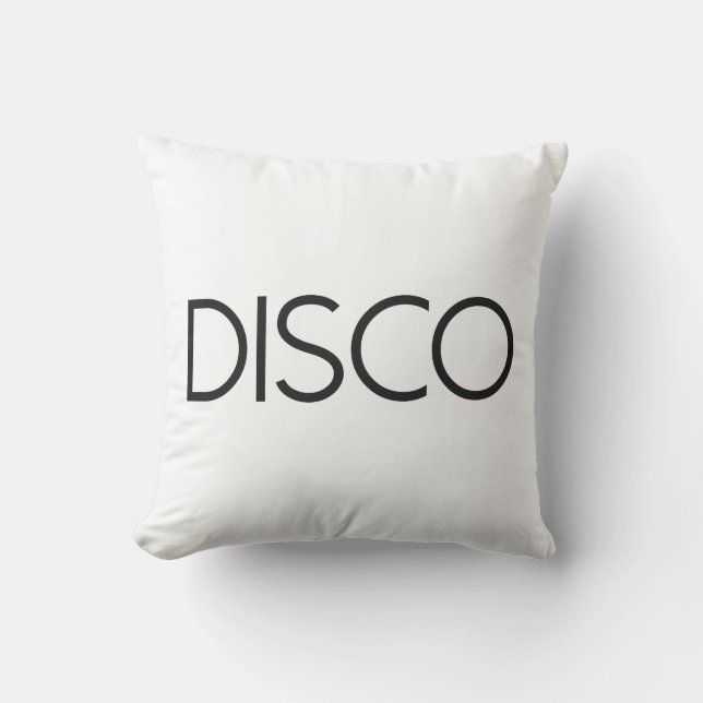 DISCO Dancing Throw Pillow (Front)