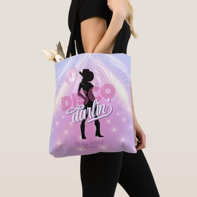 Disco Darlin' Bachelorette Team Bride v2 ID928  Tote Bag (Close Up)