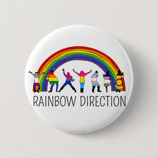 Disco Direction 2 Inch Round Button