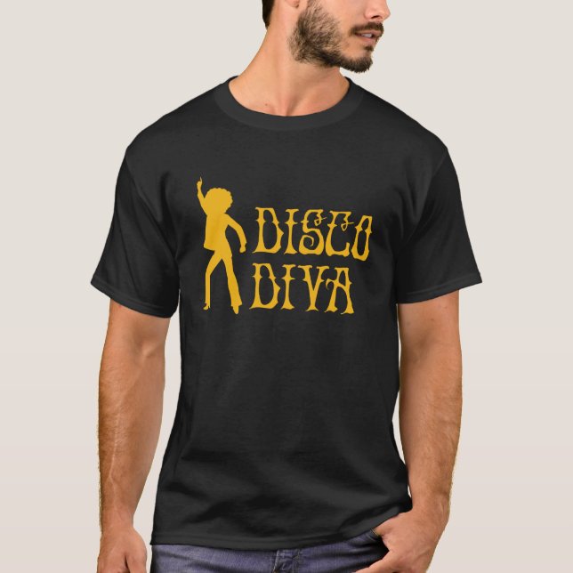 Disco Diva Dancing Retro Disco Diva 70s Dancer Par T-Shirt (Front)