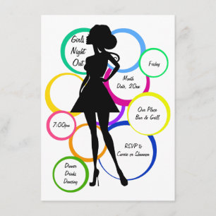 Disco Diva Girls Night Out Invitation