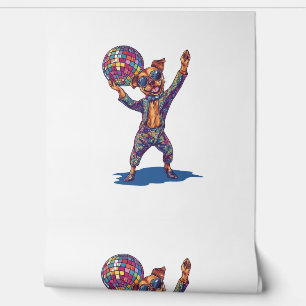 Disco Dog Delight – Funny 70s Party Pup Wallpaper