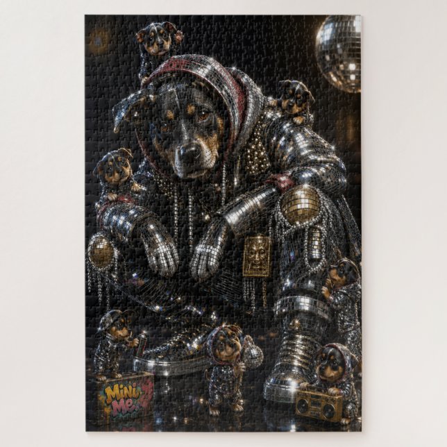 Disco Dog & Mini Me Crew Jigsaw Puzzle (Vertical)