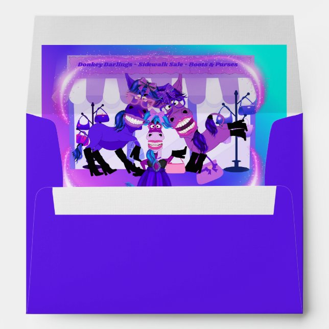 Disco Donkeys Sidewalk Sale Matching Envelopes (Back (Bottom))