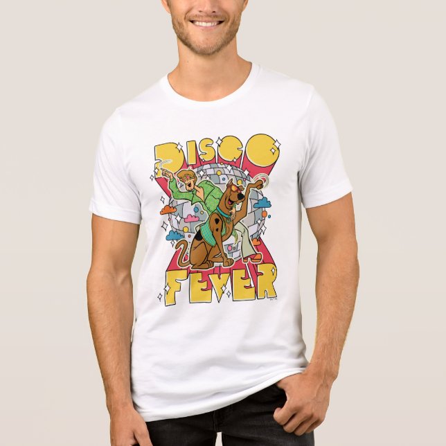Disco Fever with Scooby and Shaggy Tri-Blend Shirt (Front)