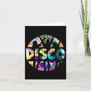 Disco Funny 70s Vintage Theme Dancing 70's Women  Card