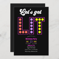 Disco Garland Let's Get Lit Retro Christmas Party