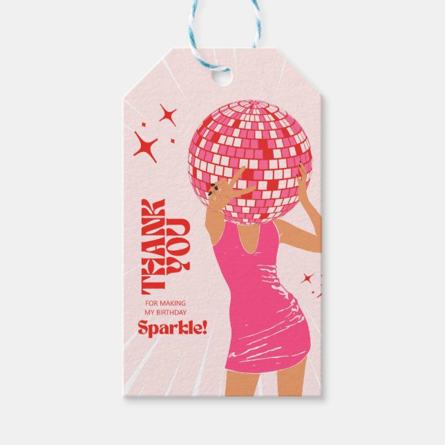 Disco Girl Gift Tags (Front)