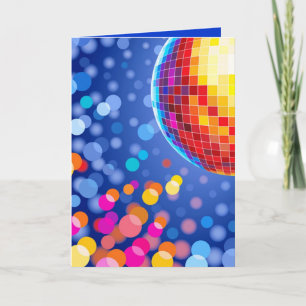 disco globe card