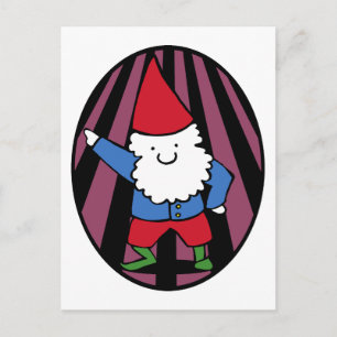 Disco Gnome Night Fever Postcard