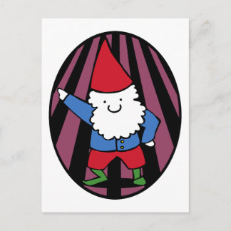 Disco Gnome Night Fever Postcard