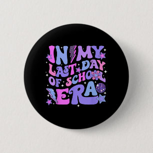 Disco Groovy Hello Summer In My Last Day Of School 2 Inch Round Button