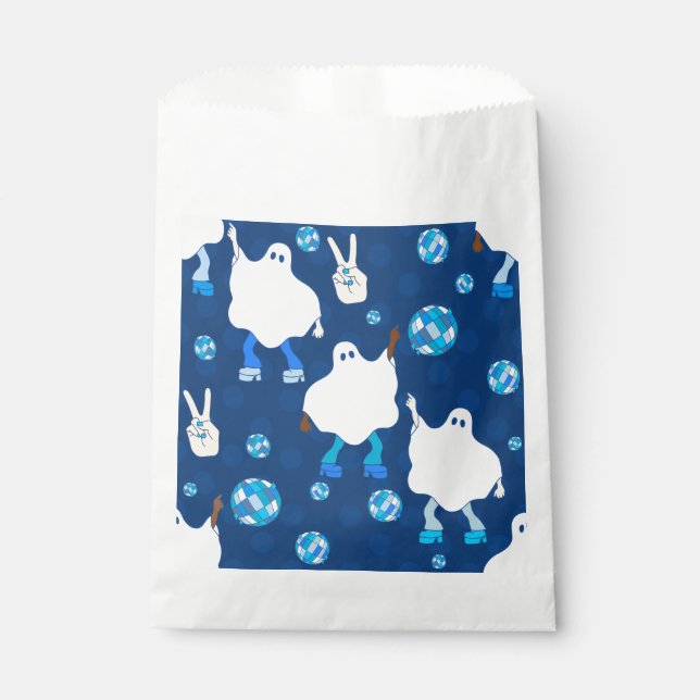 disco halloween african ghost blue favour bag (Front)