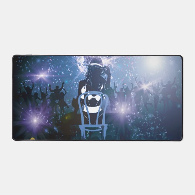 Disco Heartbeat Desk Mat (Front)
