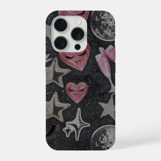 Disco Hearts Phone Case – Chic Glam Style