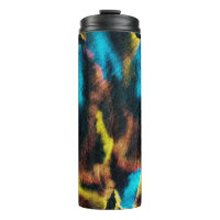 Disco Ikat Pattern. Colored Dirty Art Background.