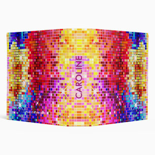 Disco Lights Bling Binder