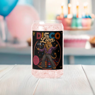 Disco Lion Can Glass
