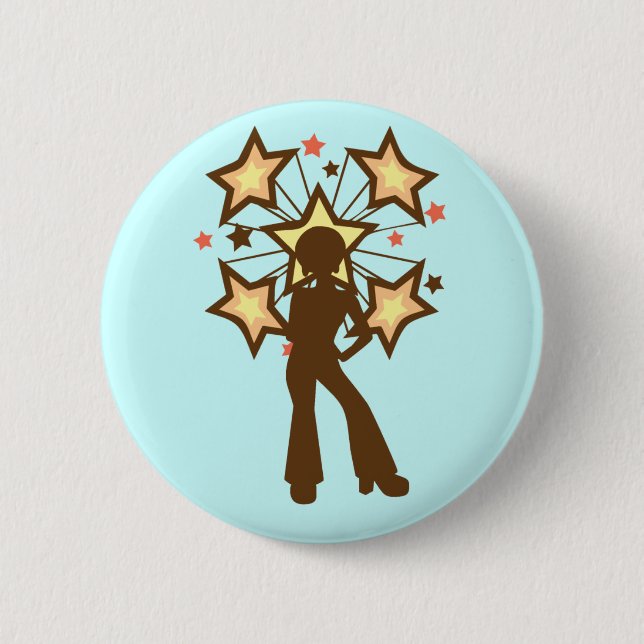 Disco Mama 2 Inch Round Button (Front)