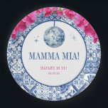 Disco Mama Mia Mediterranean Birthday Party Paper Plate<br><div class="desc">Mama Mia Disco Dancing Queen Birthday Party P;ates</div>