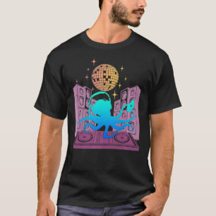 Disco Mirror Ball Music Turntable Scratch DJ T-Shirt