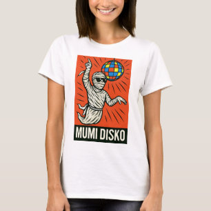 Disco Mummy in Action - Classic Pop Art T-Shirt
