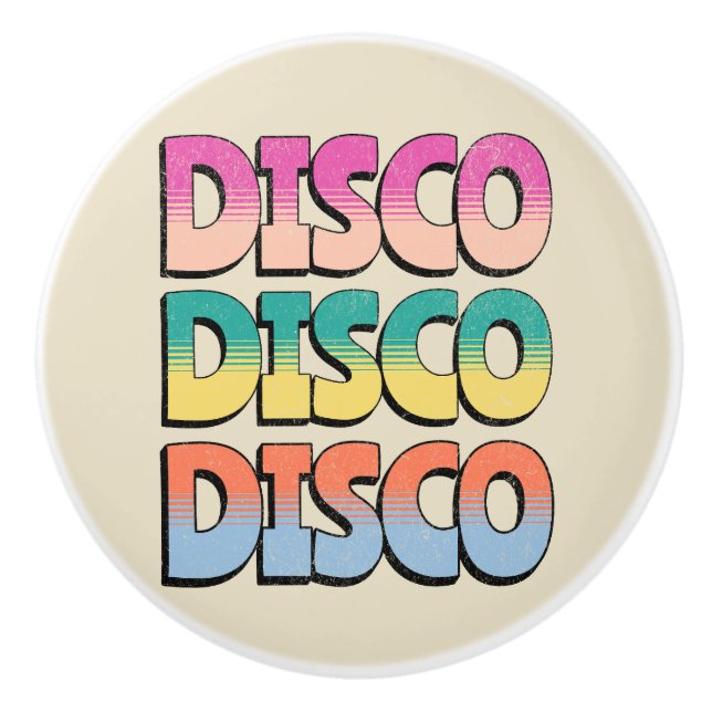 Disco Music Ceramic Knob (Front)
