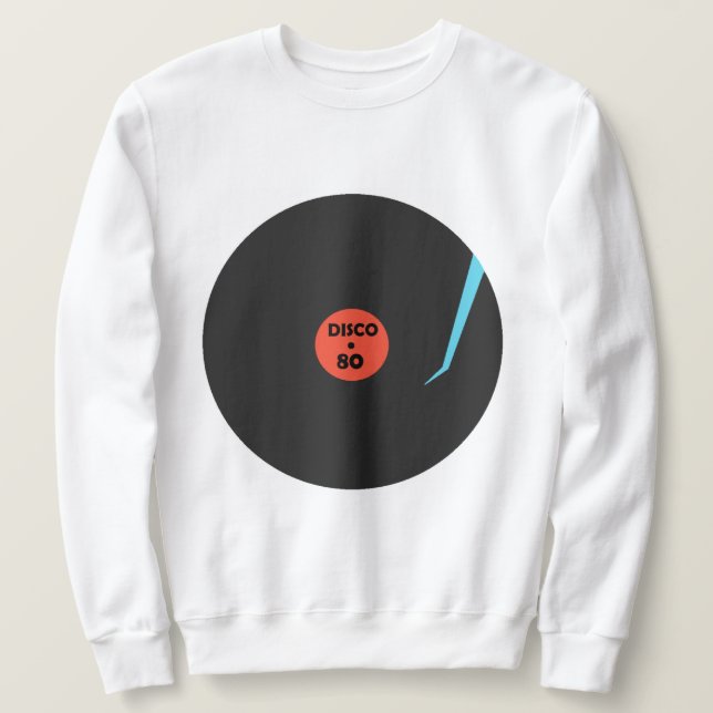 Disco Music Record Sweatshirt (Design devant)