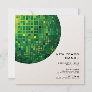 Disco Night New Year Party Invitation