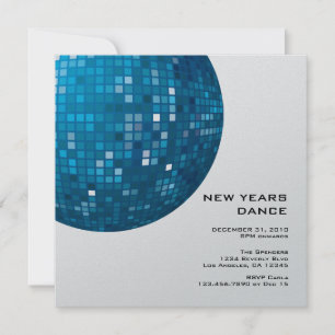Disco Night New Year Party Invitation
