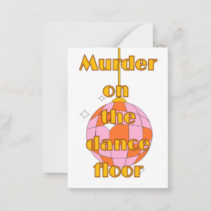 Disco on the dance floor card