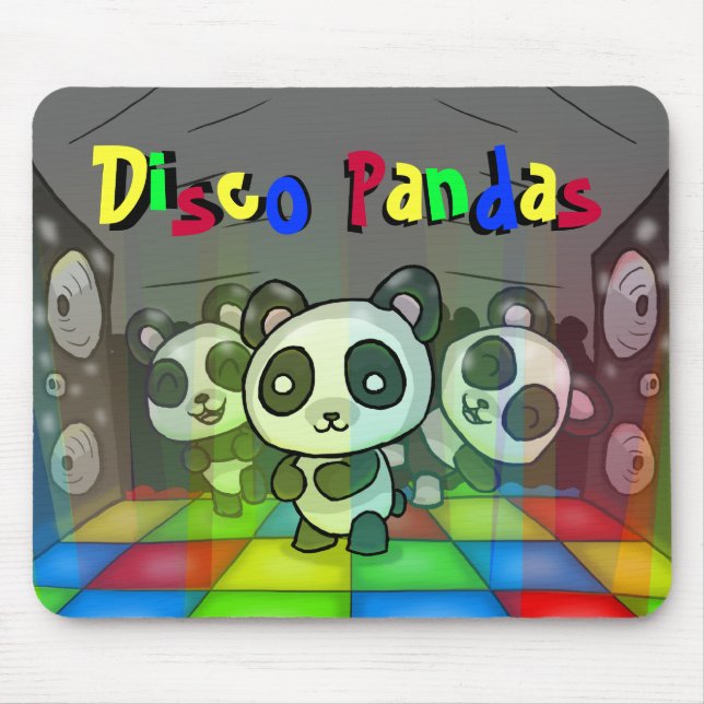 Disco Pandas Mousepad (Front)