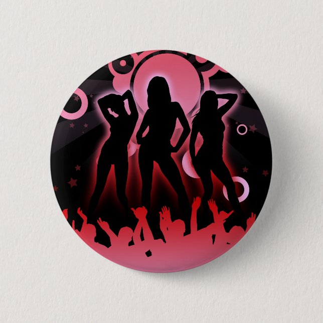 DISCO PARTY 2 INCH ROUND BUTTON (Front)