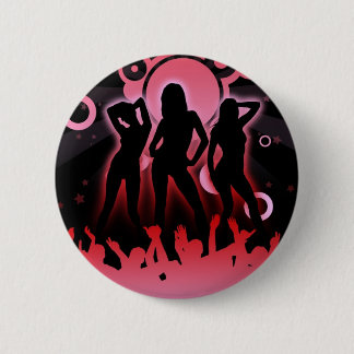 DISCO PARTY 2 INCH ROUND BUTTON