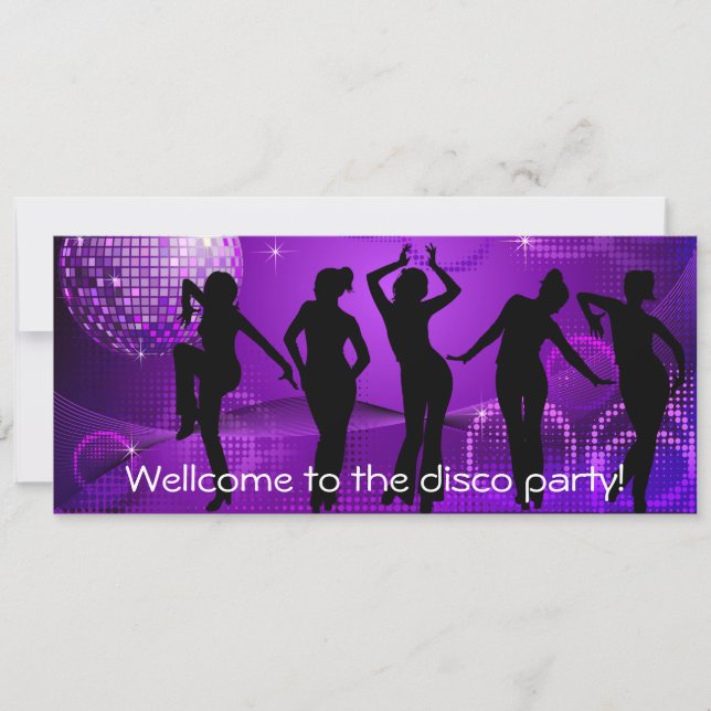 Disco party invitation (Front)