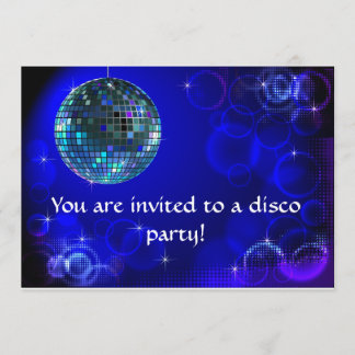 Disco party invitation