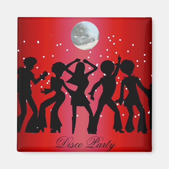 Disco Party Save the Date Magnet (Devant)